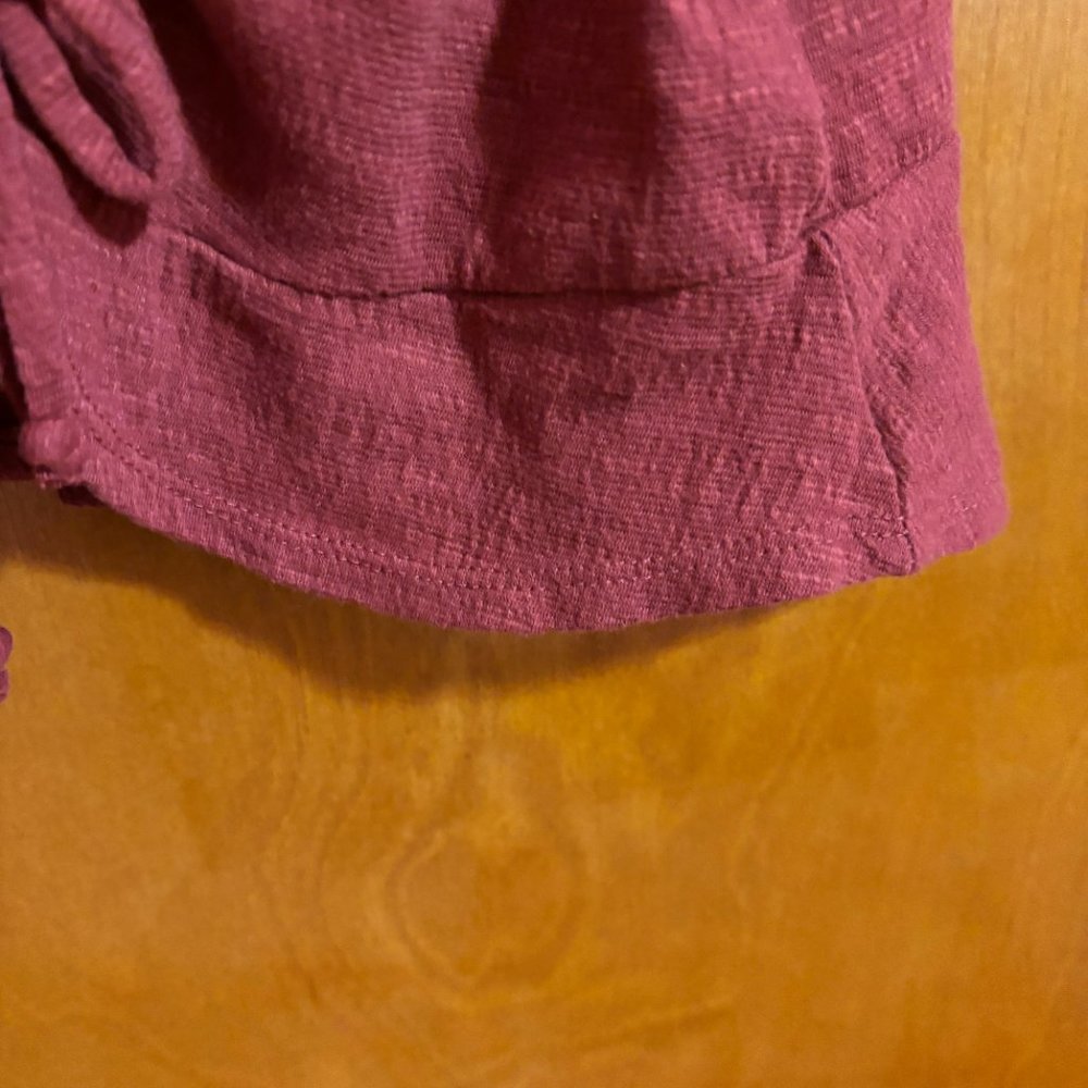 Live To Be Spoiled Maroon Crop Top with Front Tie‎ - Picture 6 of 12
